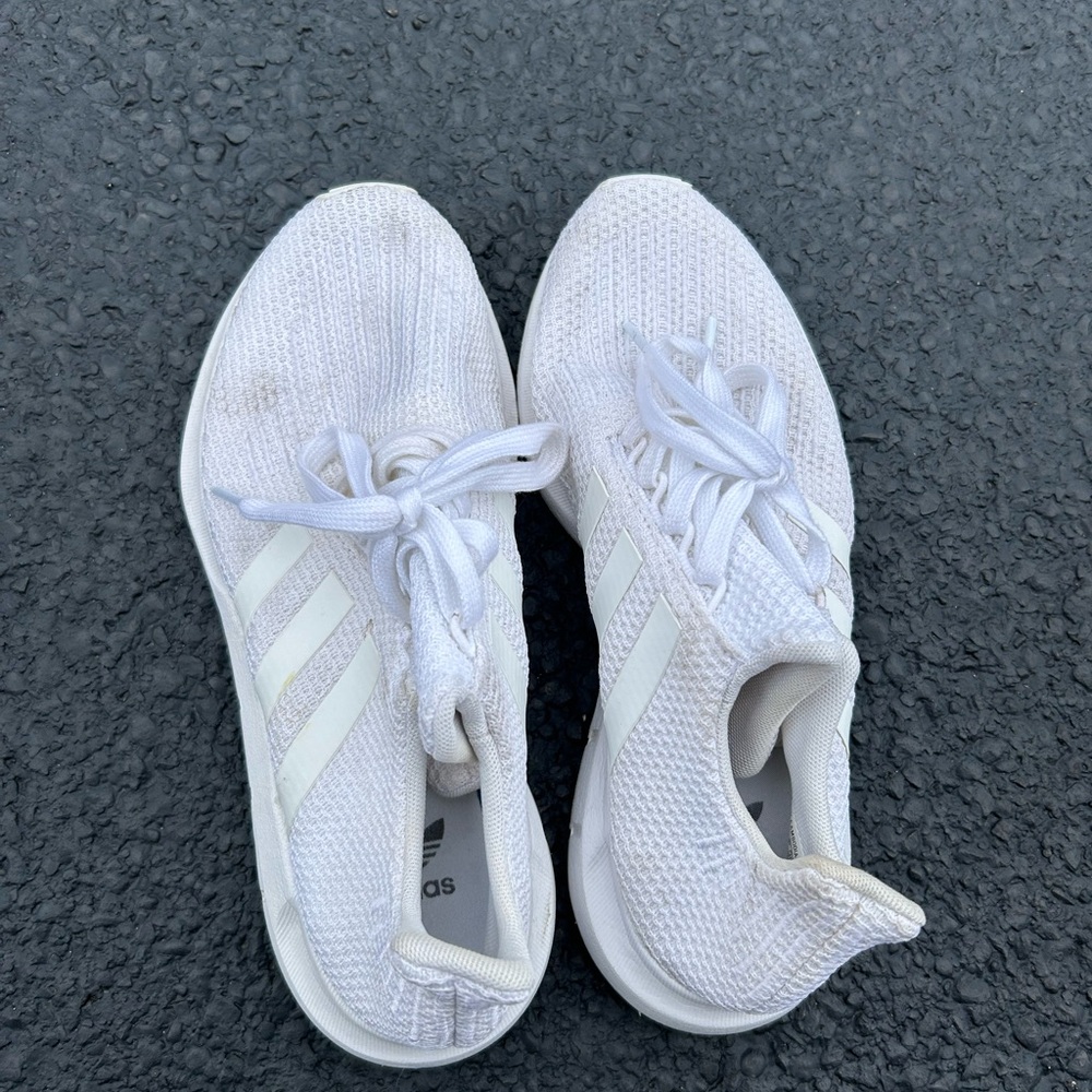 Adidas Women's Classic White Knit Sneakers